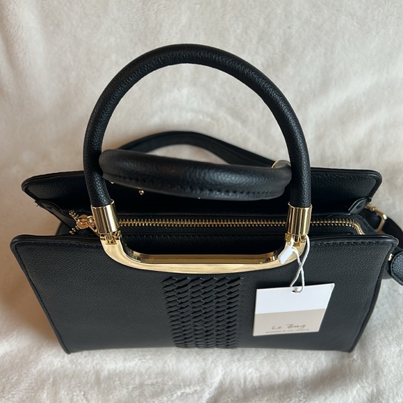 NWT, Le Bag Los Angeles Shoulder purse, Black - Picture 3 of 13